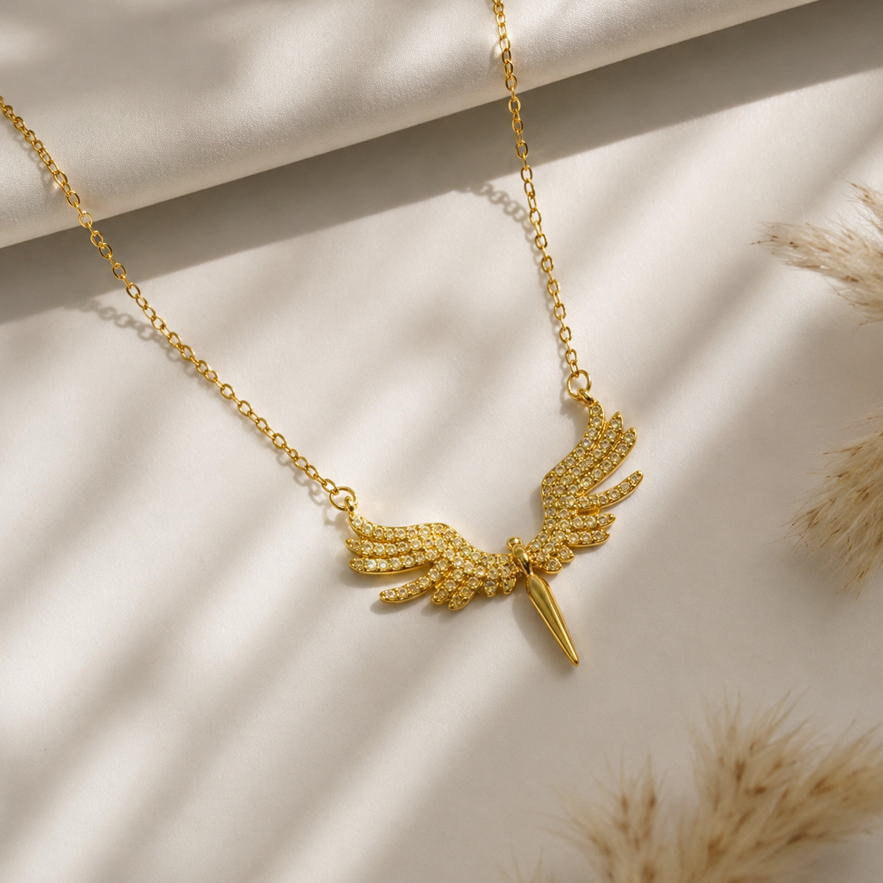 Golden Wing Necklace