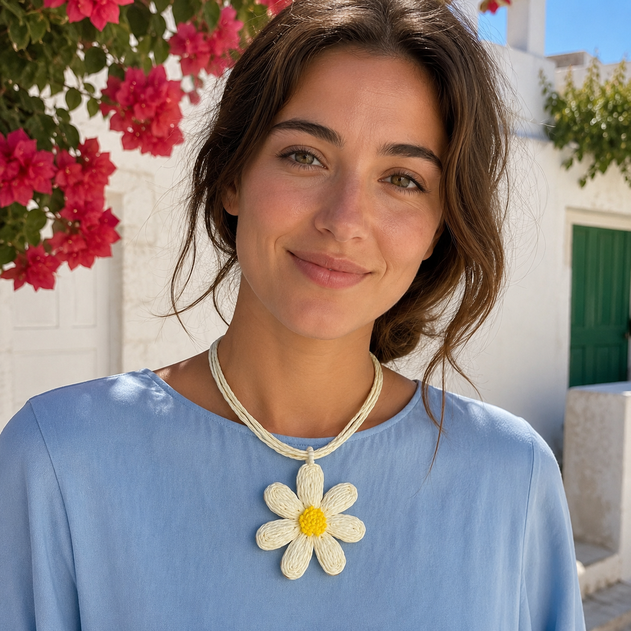 Woven Flower Choker