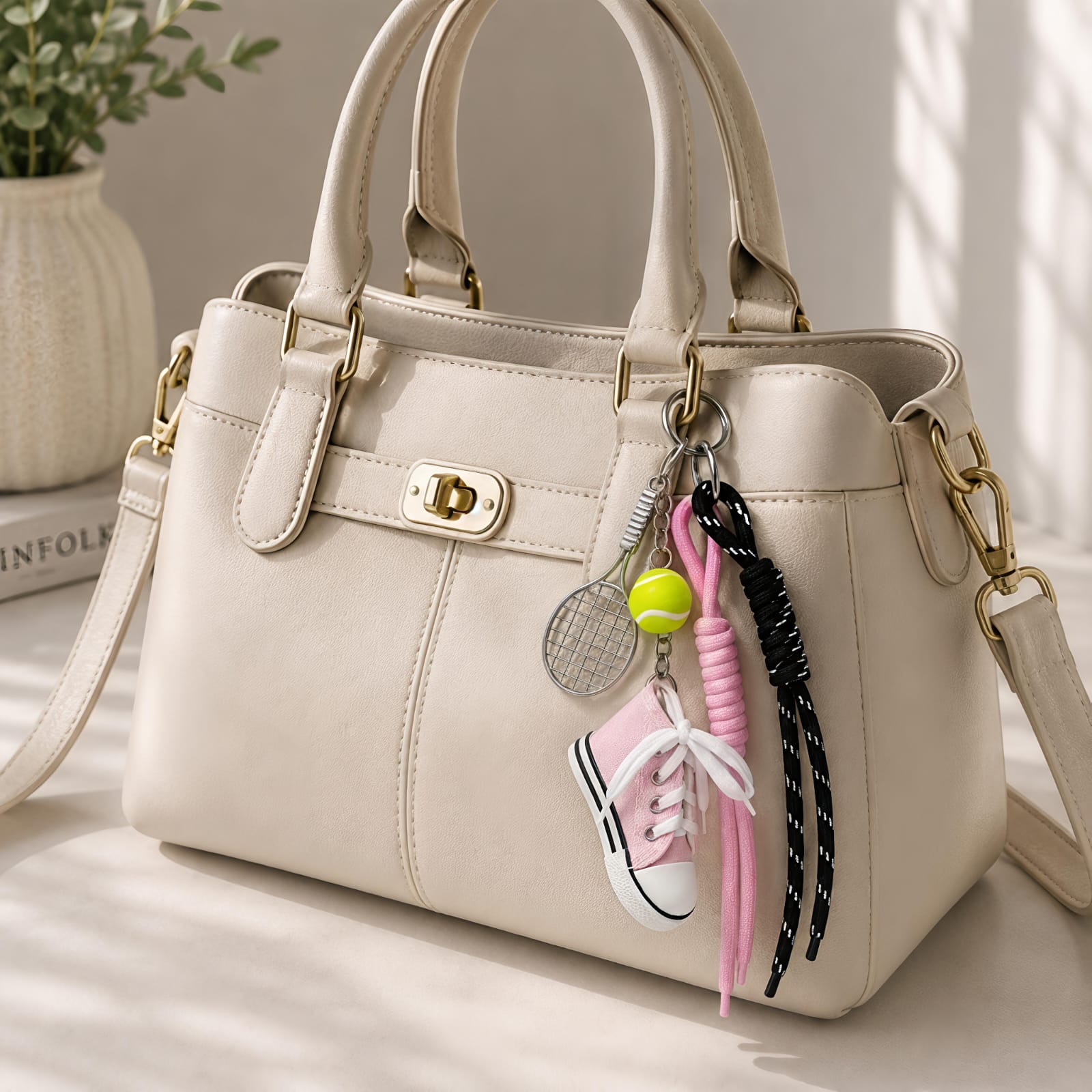 Pink Converse Tennis Charm