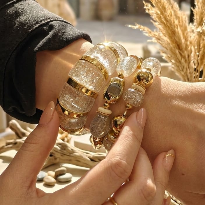 Pearl Glow Bangles Set