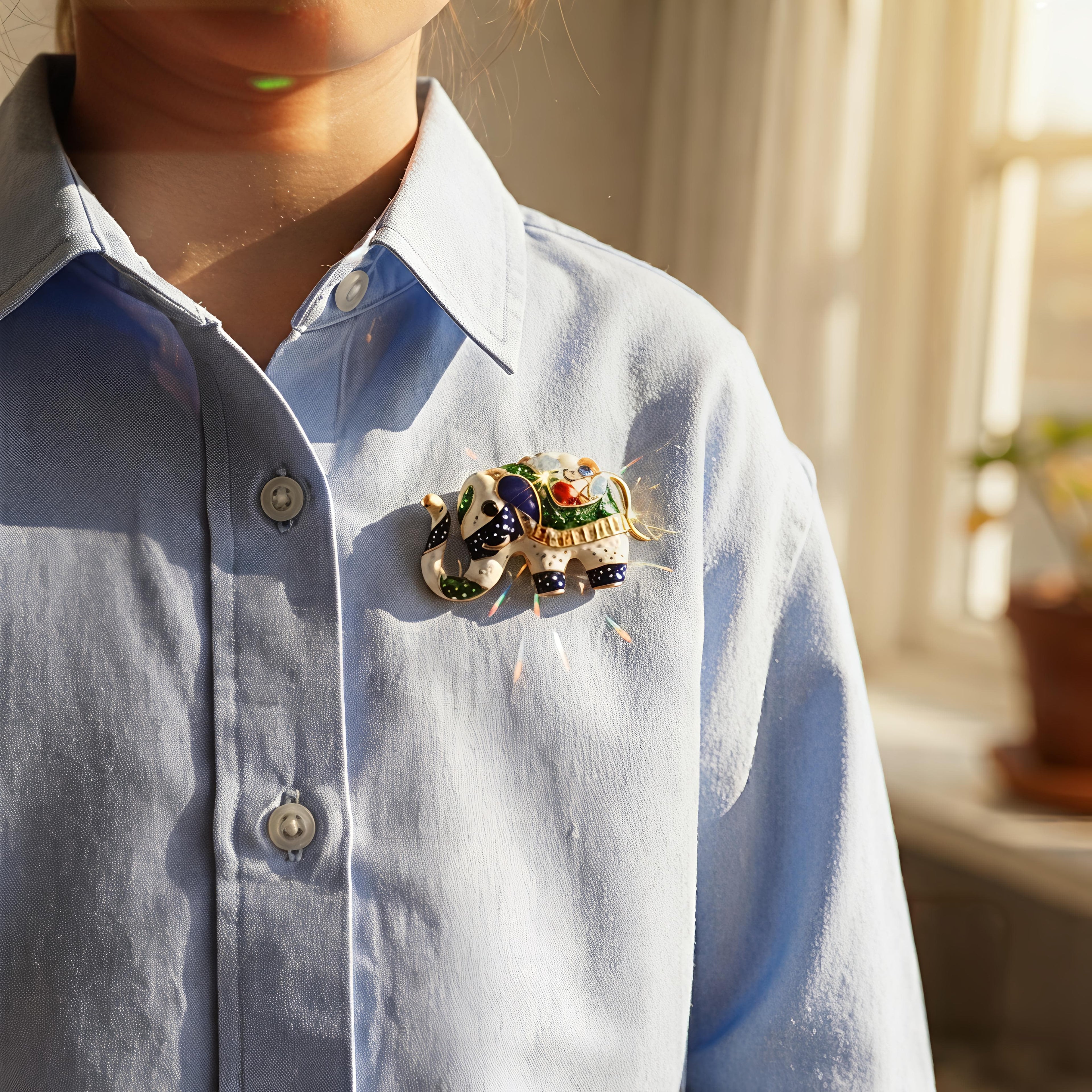 Royal Elephant Brooch