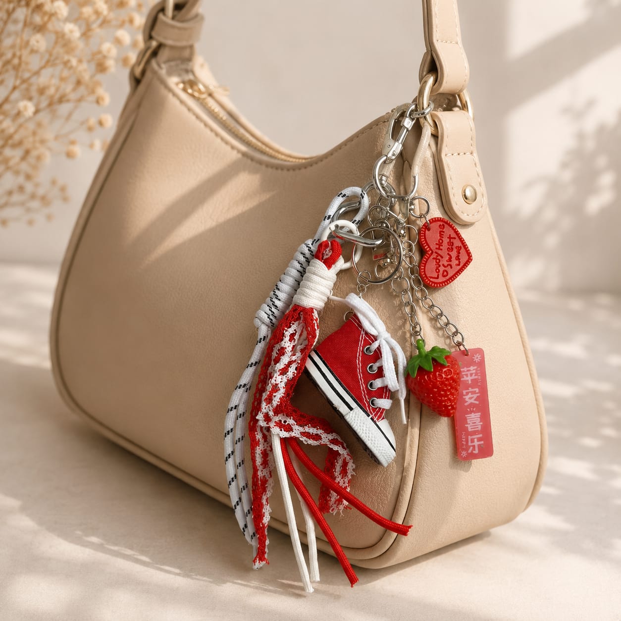 Sweetheart Sneaker Bag Charm