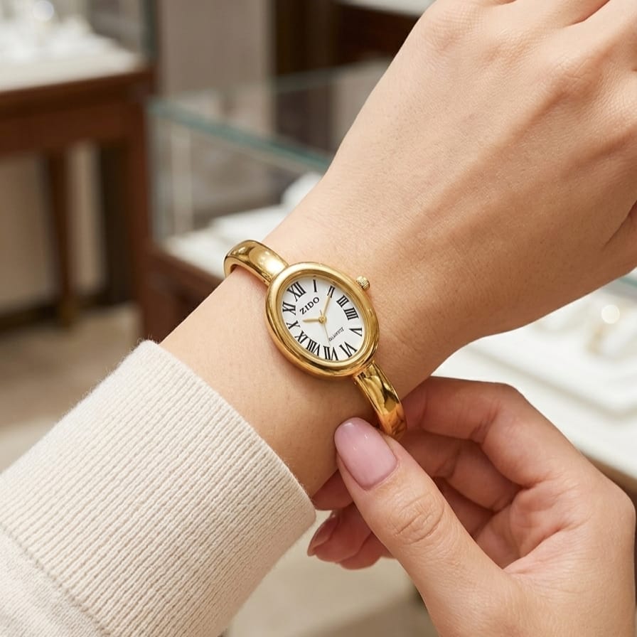 Classic Round Gold Watch