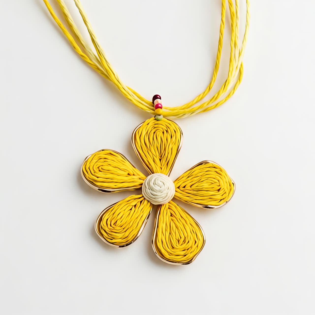 Yellow Leaf Flower Choker