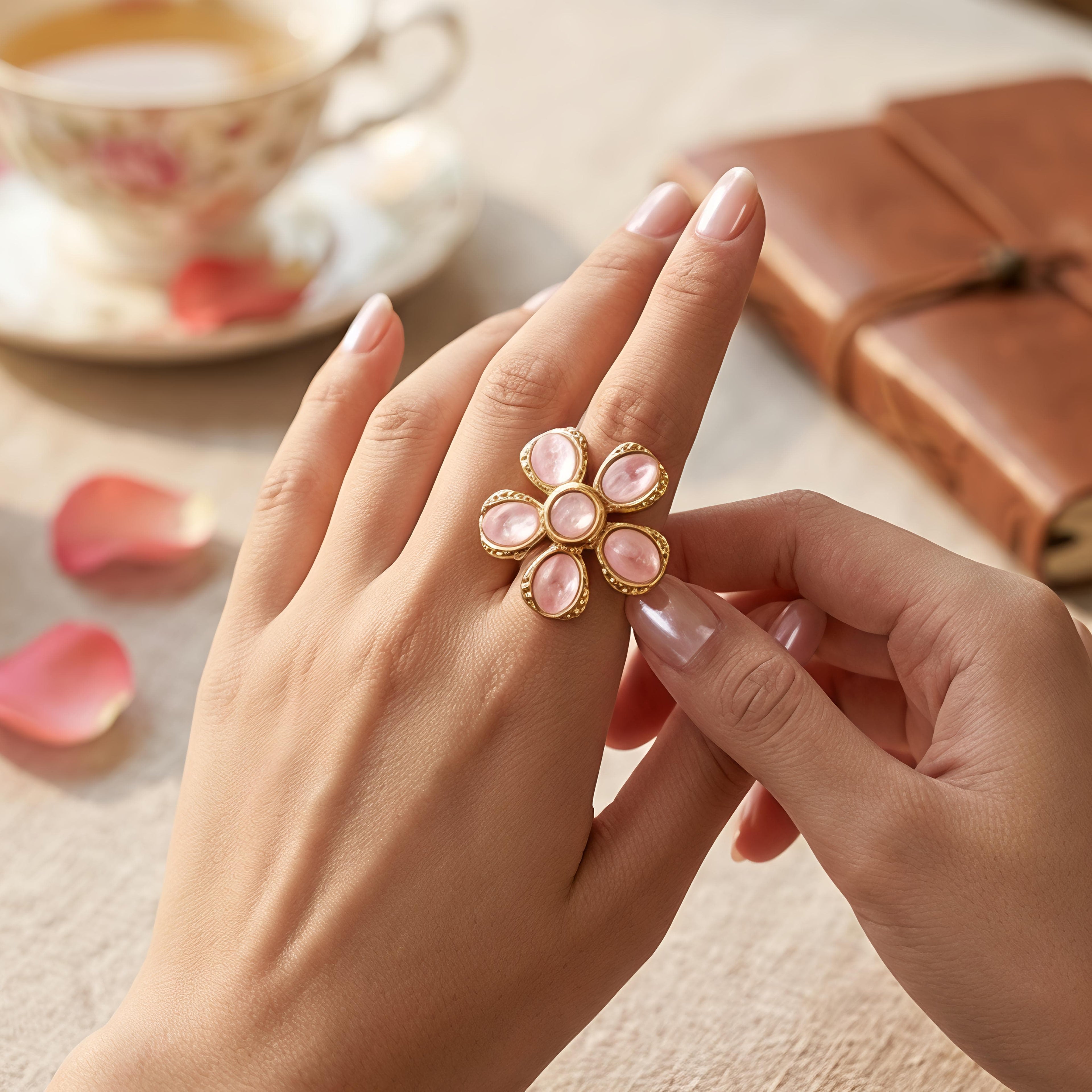 Blush Blossom Ring