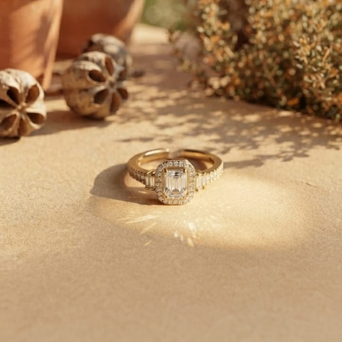Radiant Halo Ring