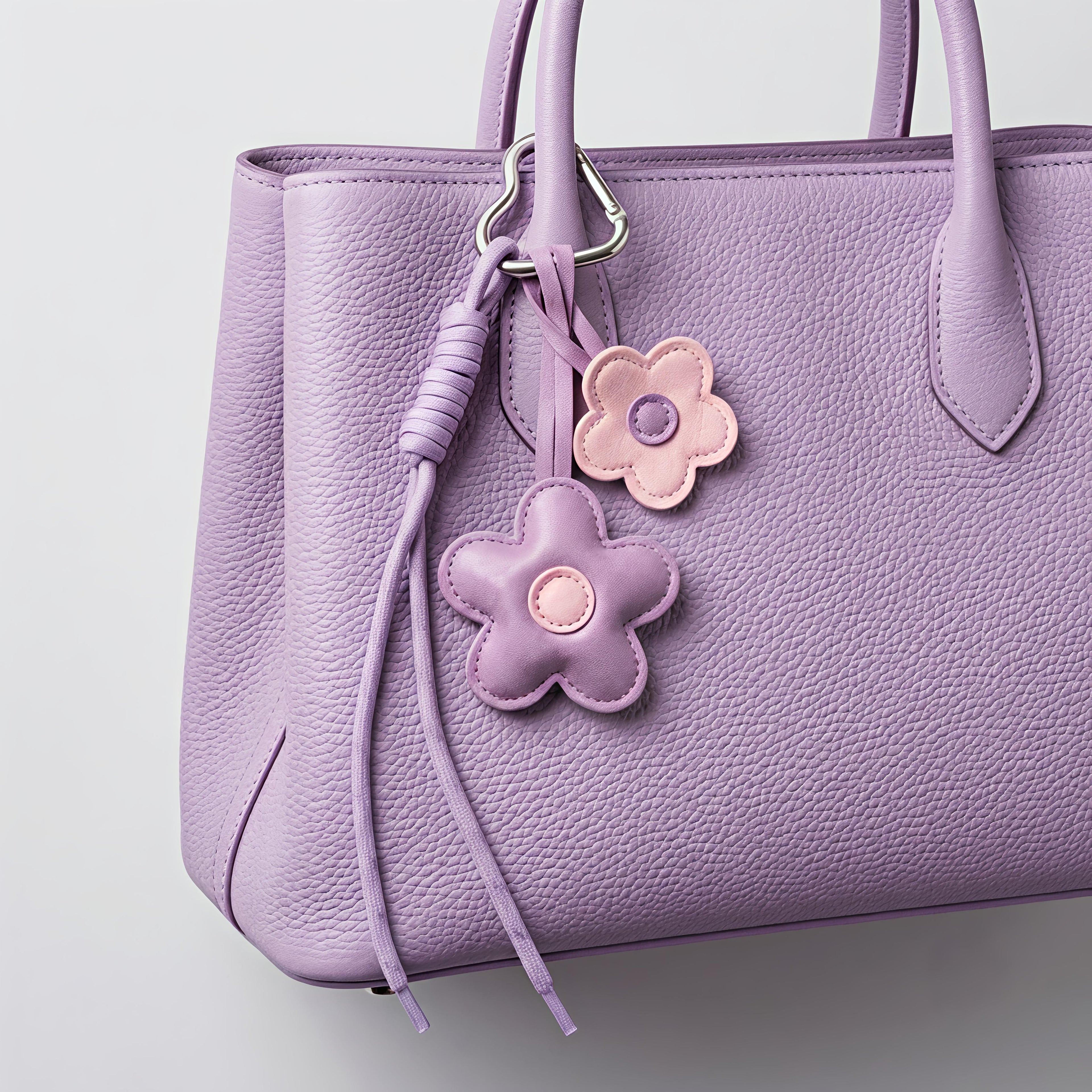 Pink & Purple Double Flower Charm