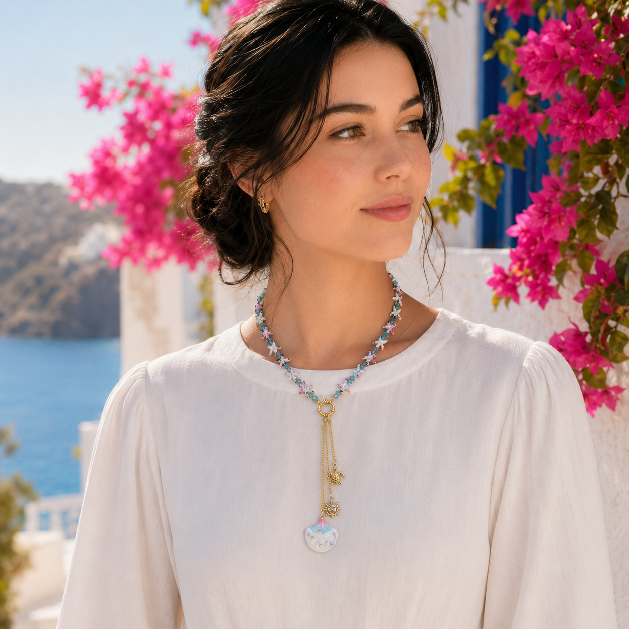 Pastel Coast Drop Necklace