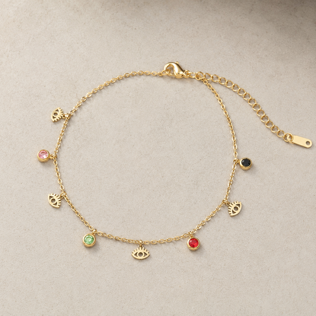 Evil Eye Charm Anklet