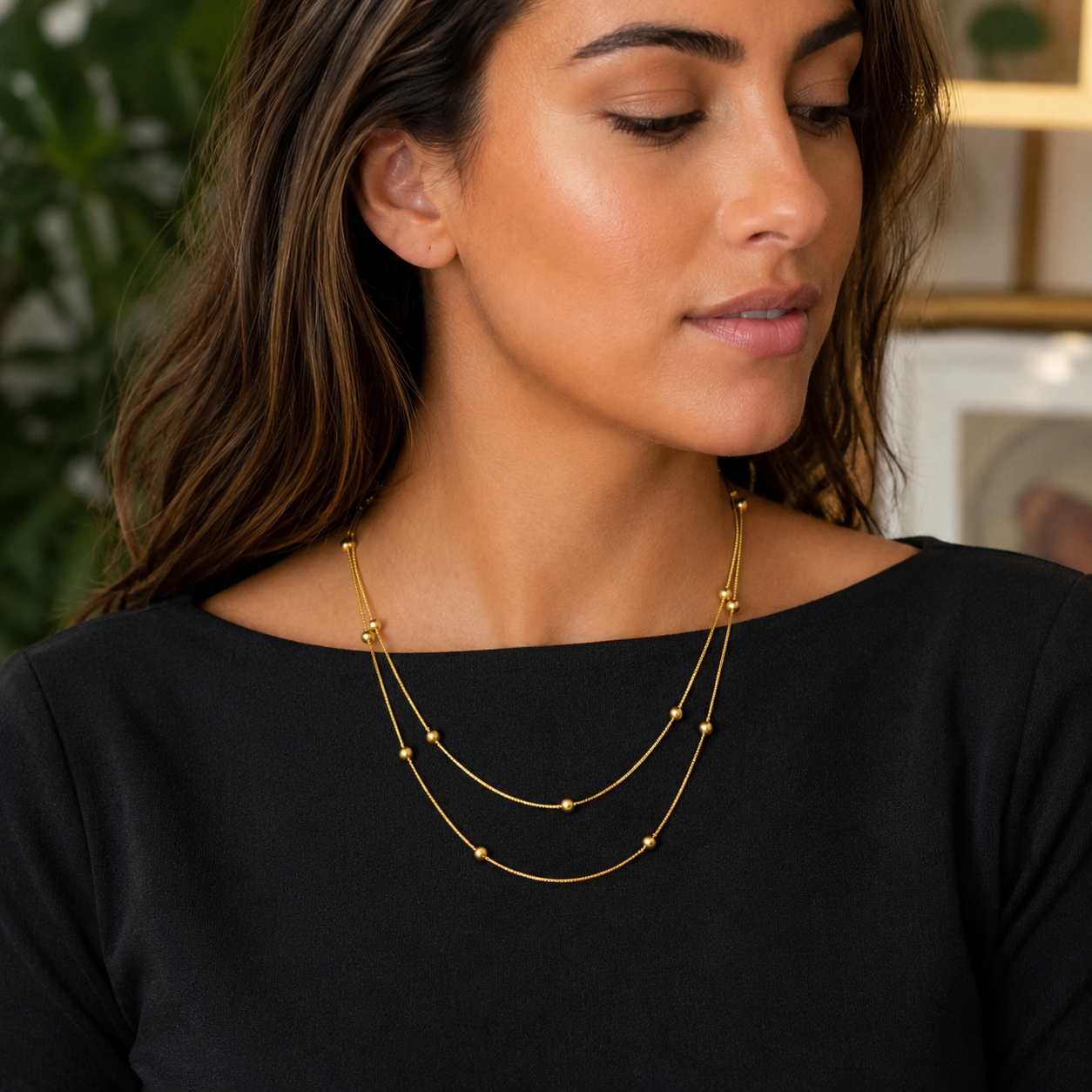 2-in-1 Gold Layered Necklace