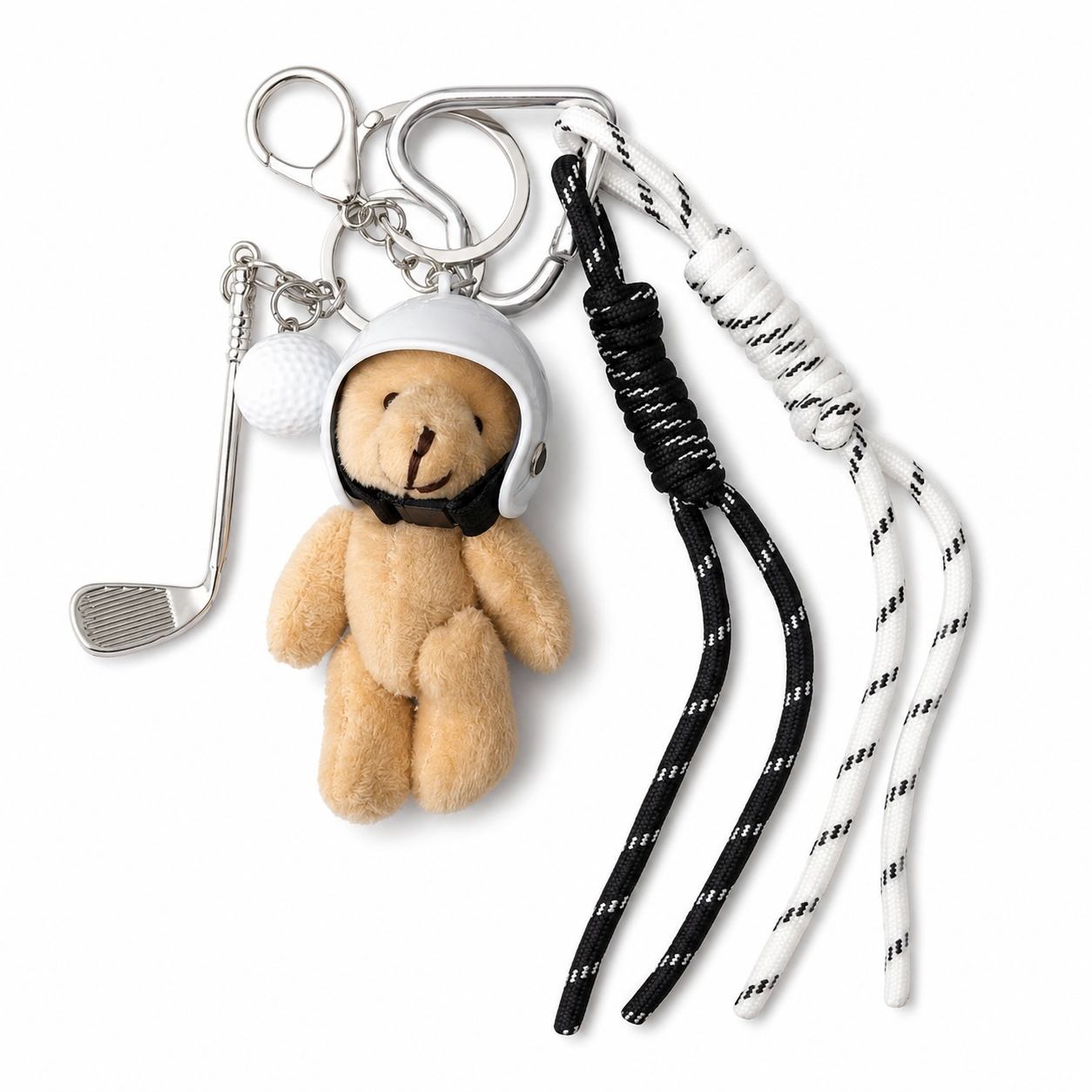 Golf Teddy Bear Bag Charm
