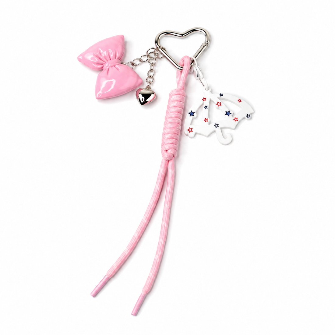 Pink Bow Bag Charm