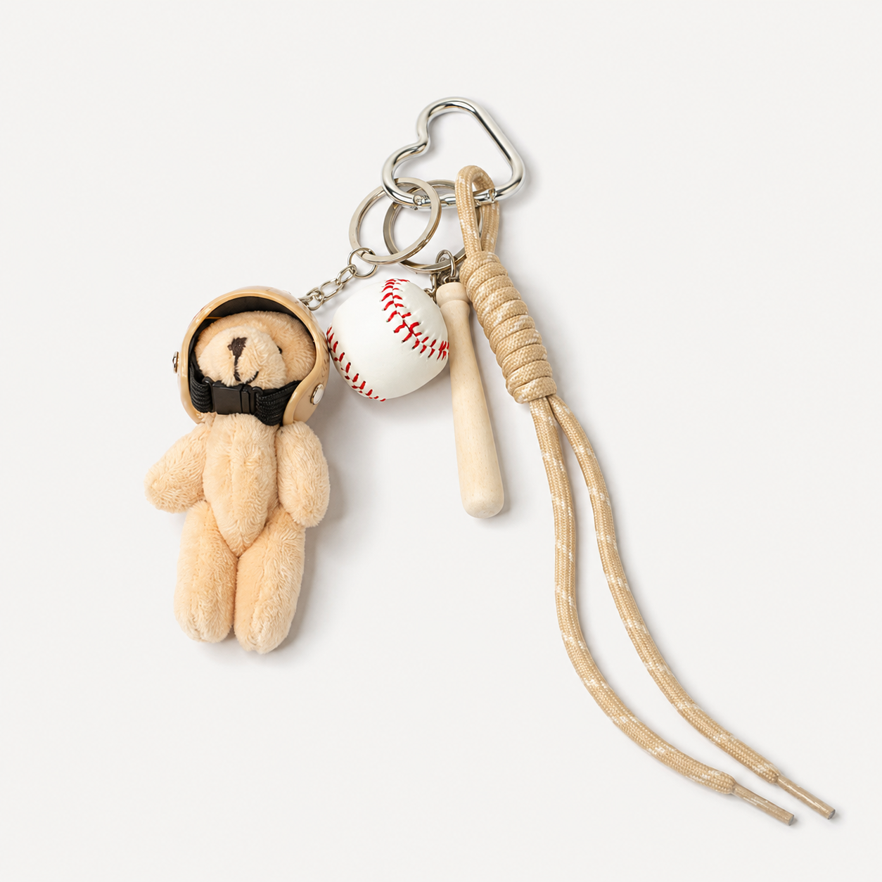 Baseball Teddy Bear Charm