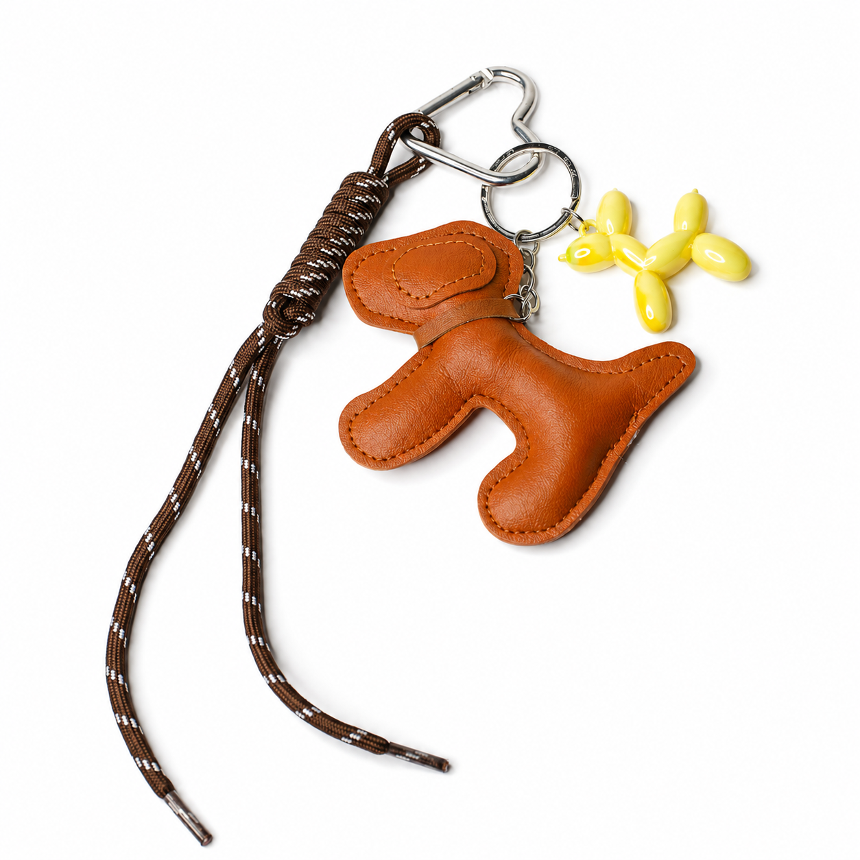 Brown Dog Bag Charm