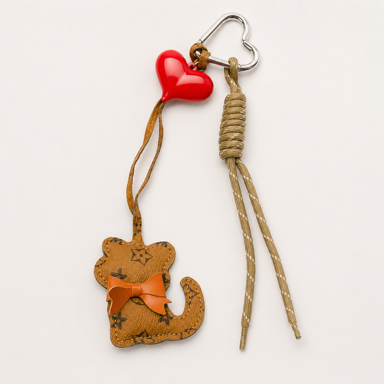 Brown Cat Bag Charm