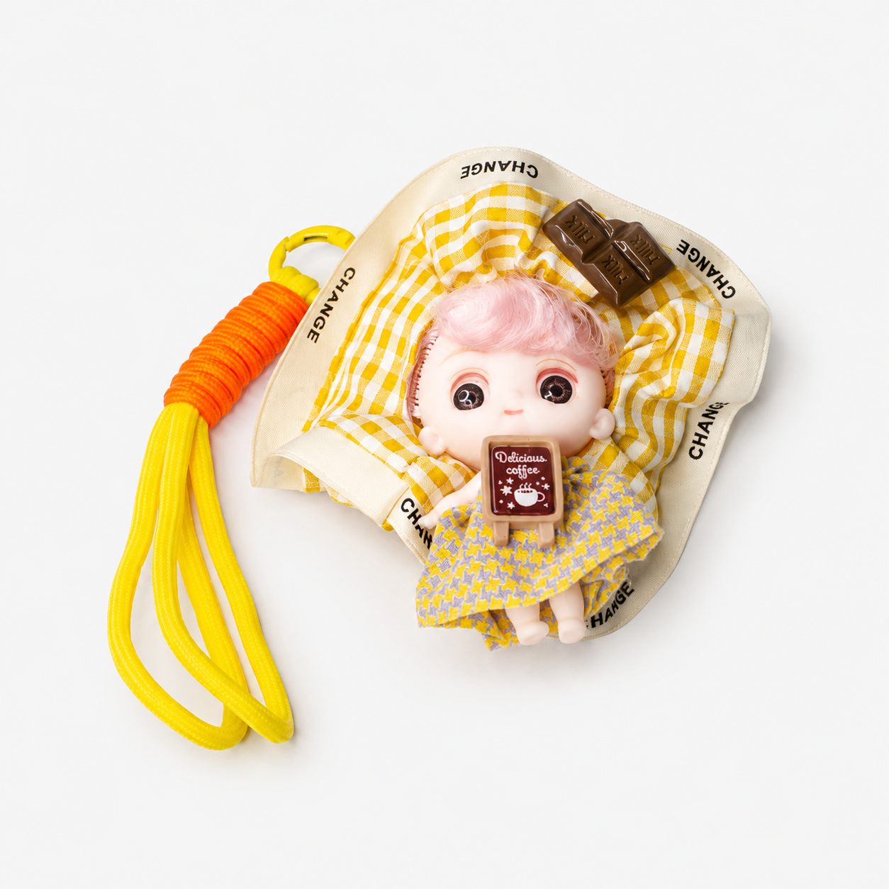 Yellow Doll Bag Charm