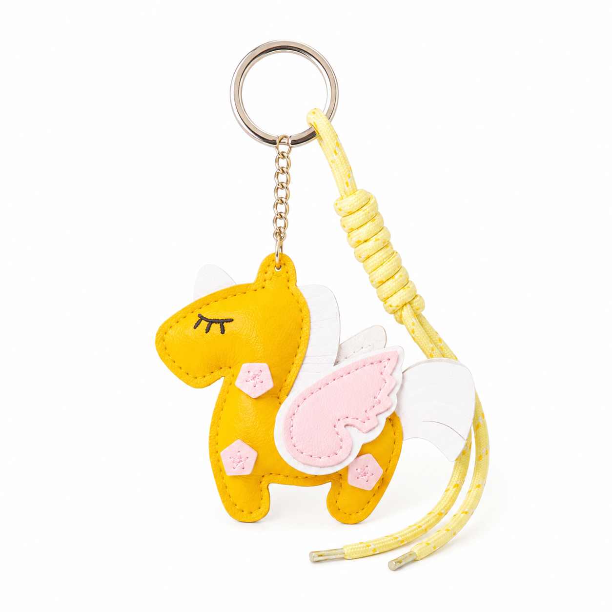 Yellow Unicorn Bag Charm