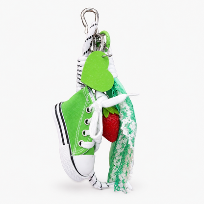 Green Sneaker Bag Charm