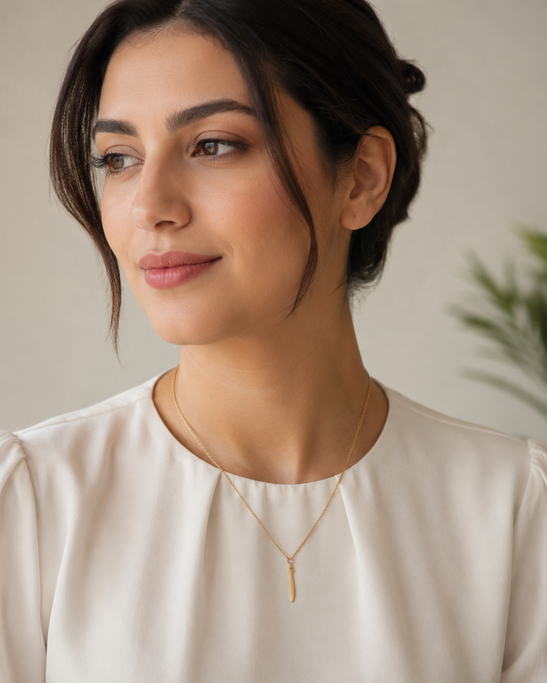 Arabic Alef Necklace