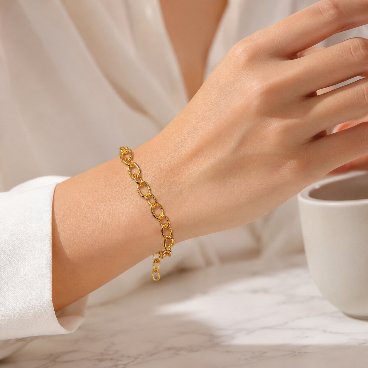 Gold Link Bracelet