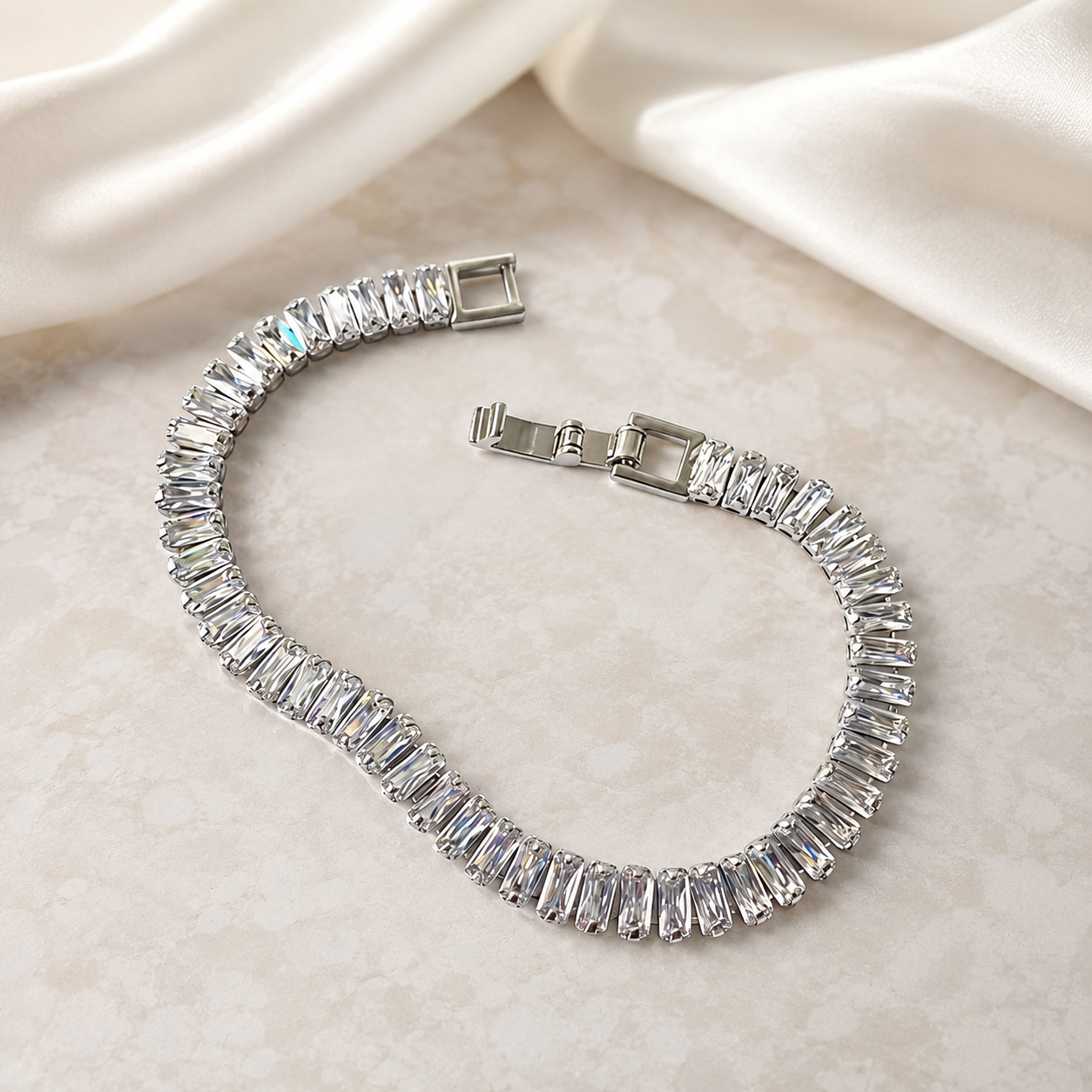Silver Crystal Bracelet