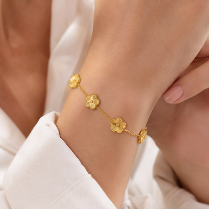 Gold Flower Bracelet