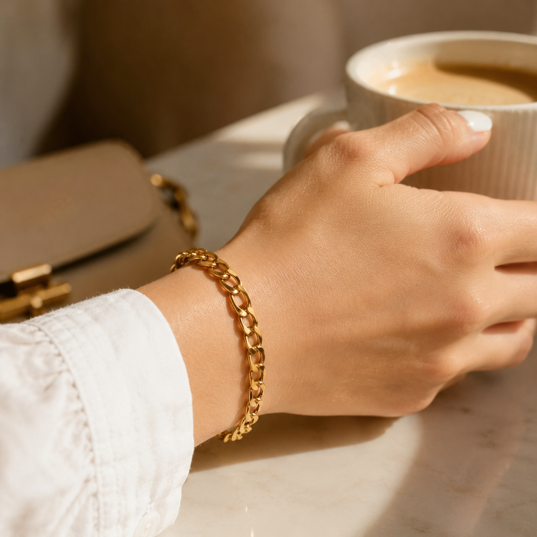 Gold Figaro Bracelet