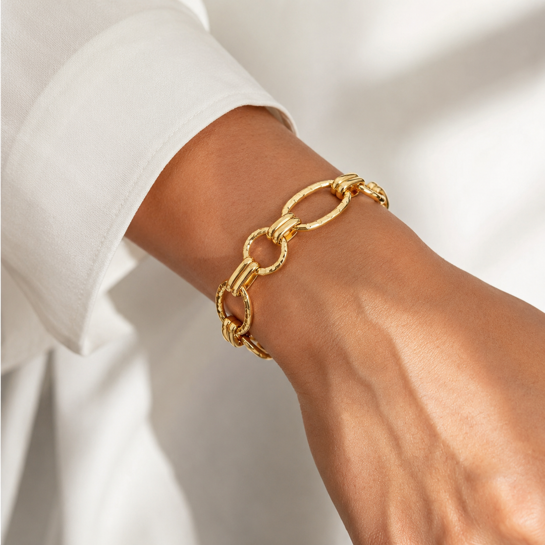 Cleopatra Gold Link Bracelet