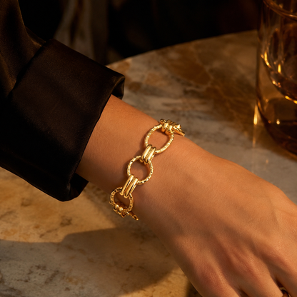 Cleopatra Gold Link Bracelet