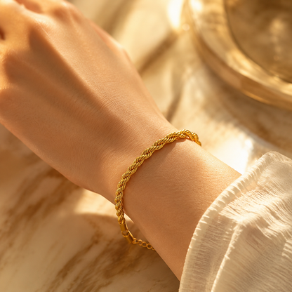 Braided Gold Bracelet