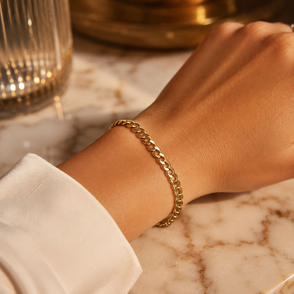 Classic Chain Gold Bracelet