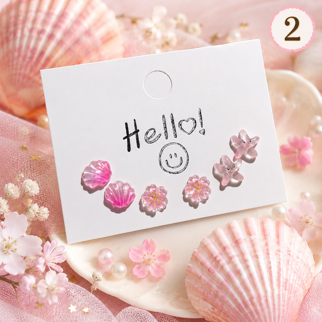 Kids Colorful Butterfly Earrings Set