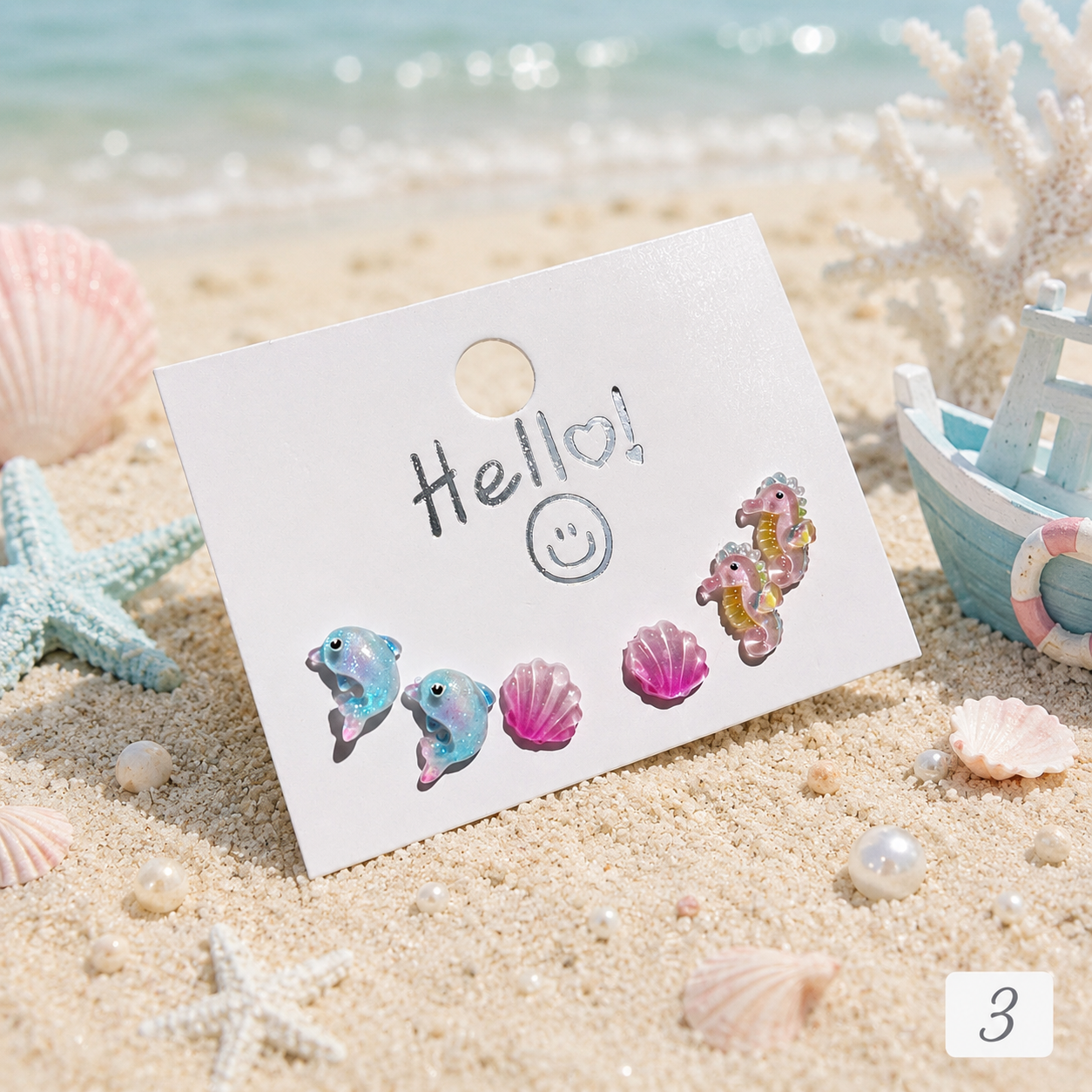 Kids Colorful Butterfly Earrings Set