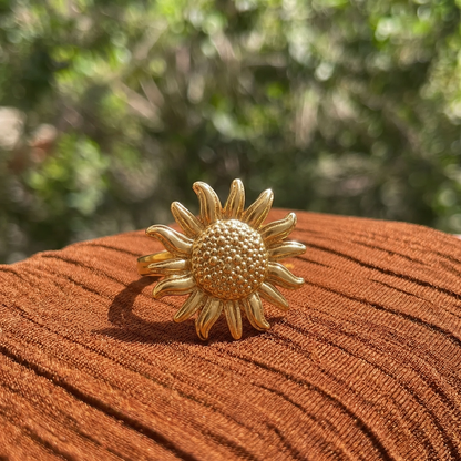 Sunburst Free Size Ring - 2 Pieces