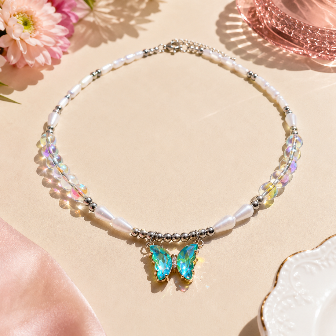 Handmade Butterfly Necklace