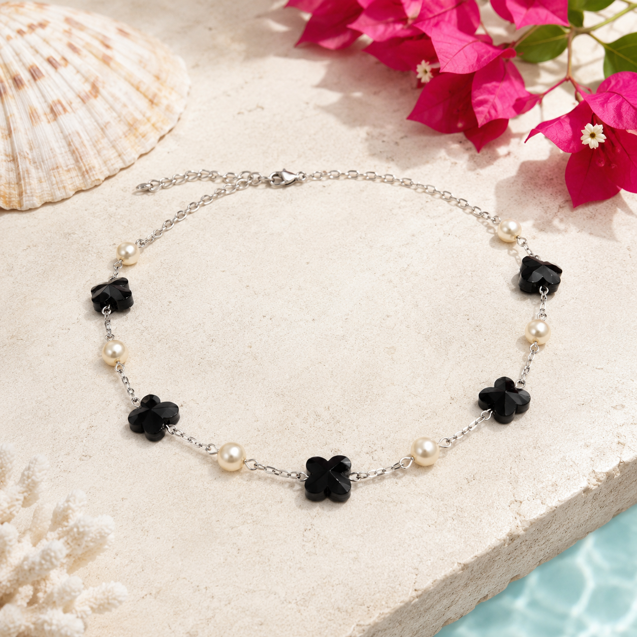 Butterfly Pearl Choker