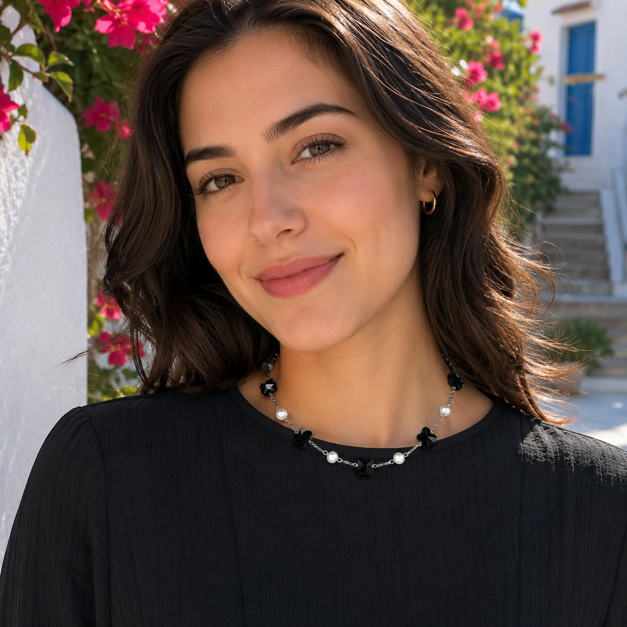 Butterfly Pearl Choker