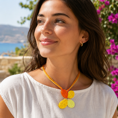 Raffia Butterfly Choker