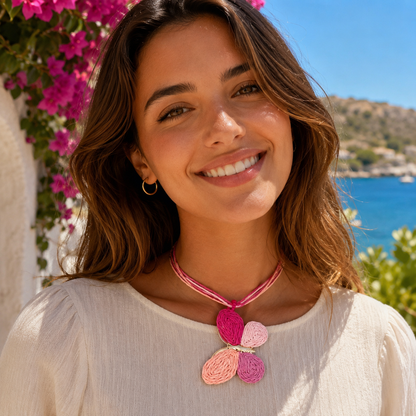 Raffia Butterfly Choker