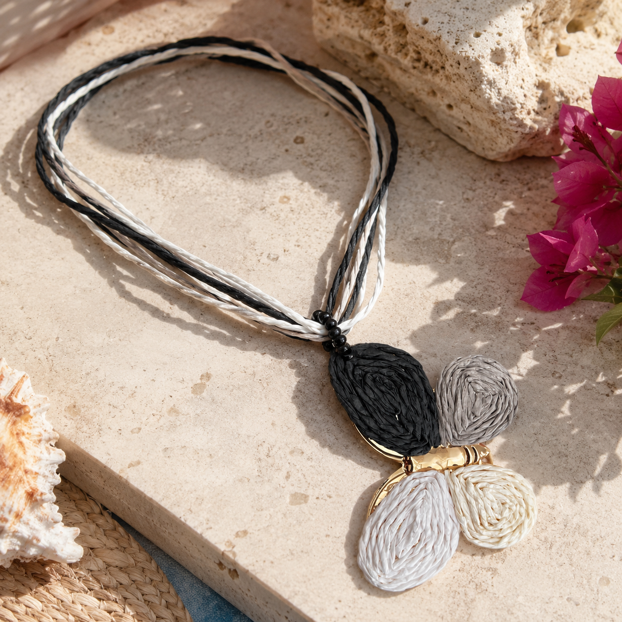 Raffia Butterfly Choker