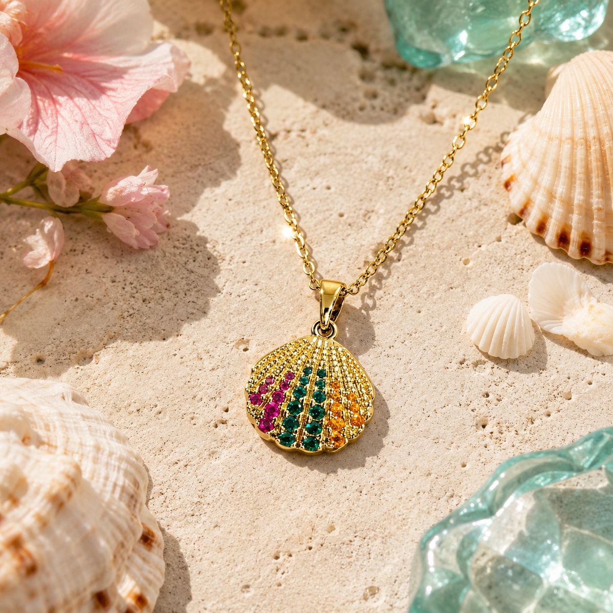 Seashell Pendant Necklace