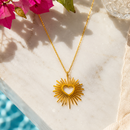 Sun Heart Necklace