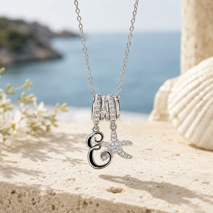 Initial Starfish Necklace