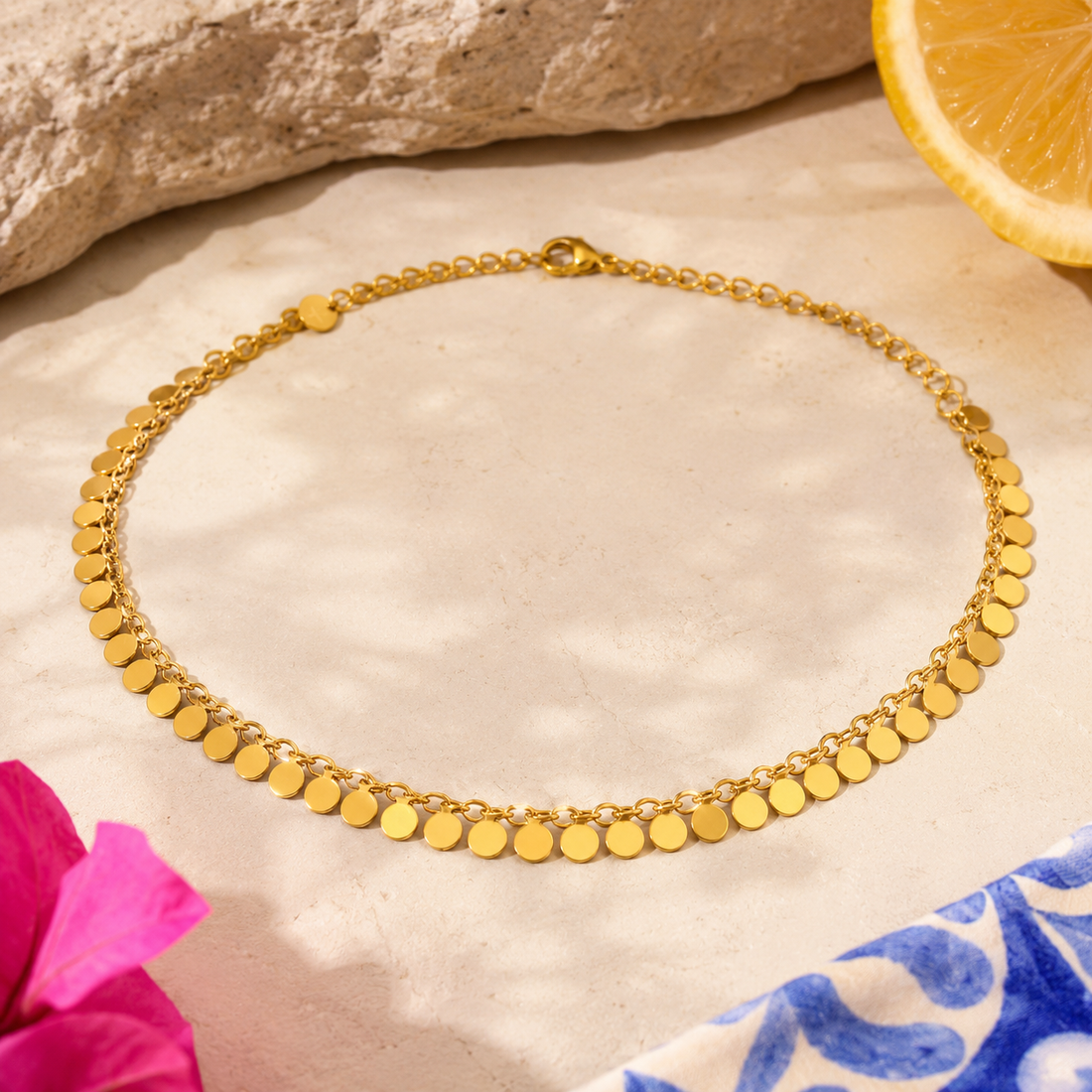 Gold Disc Choker