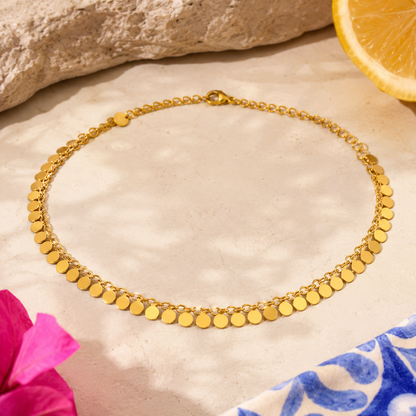 Gold Disc Choker