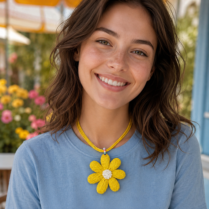 Woven Flower Choker