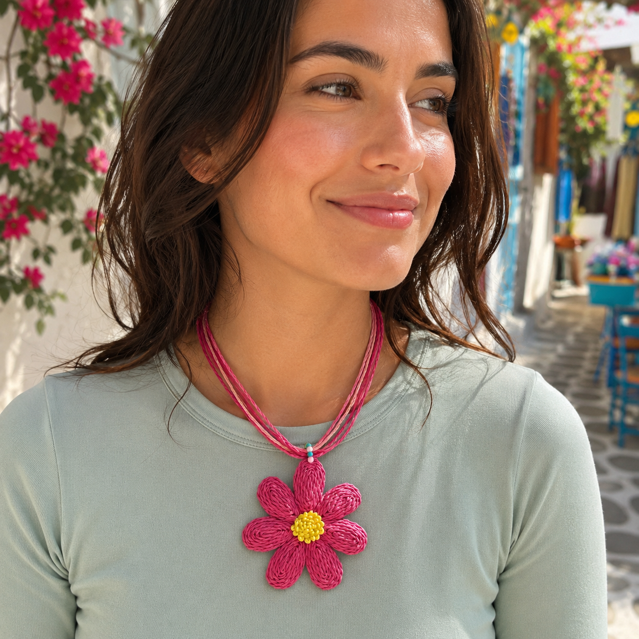 Woven Flower Choker