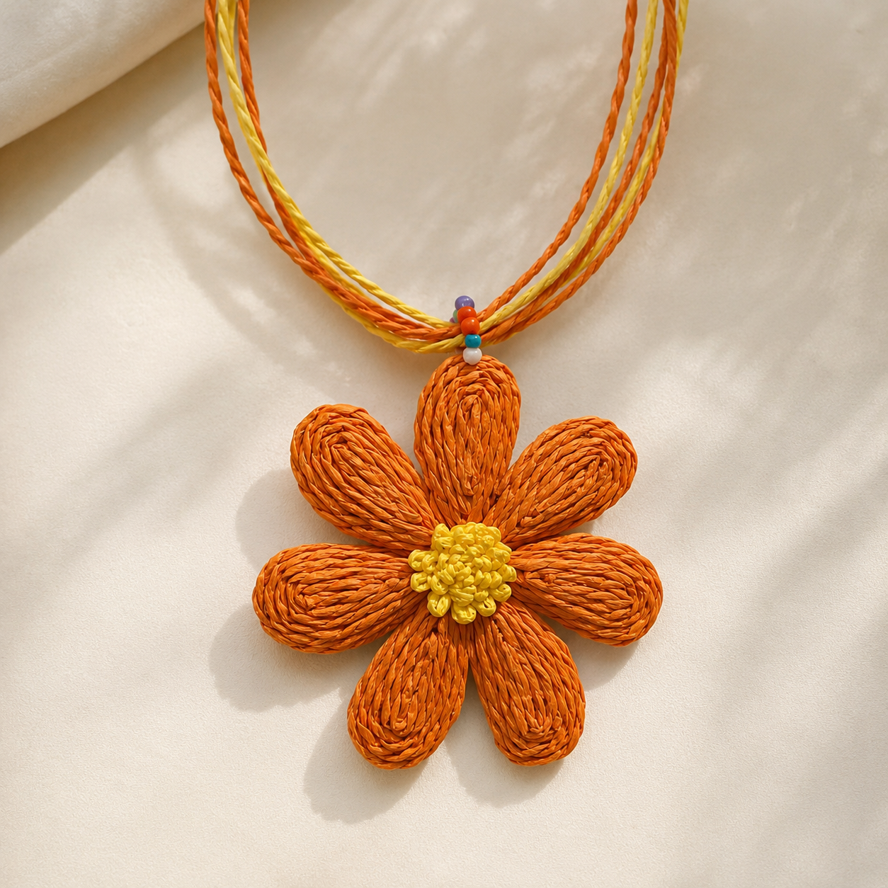Woven Flower Choker