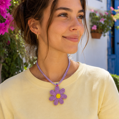 Woven Flower Choker