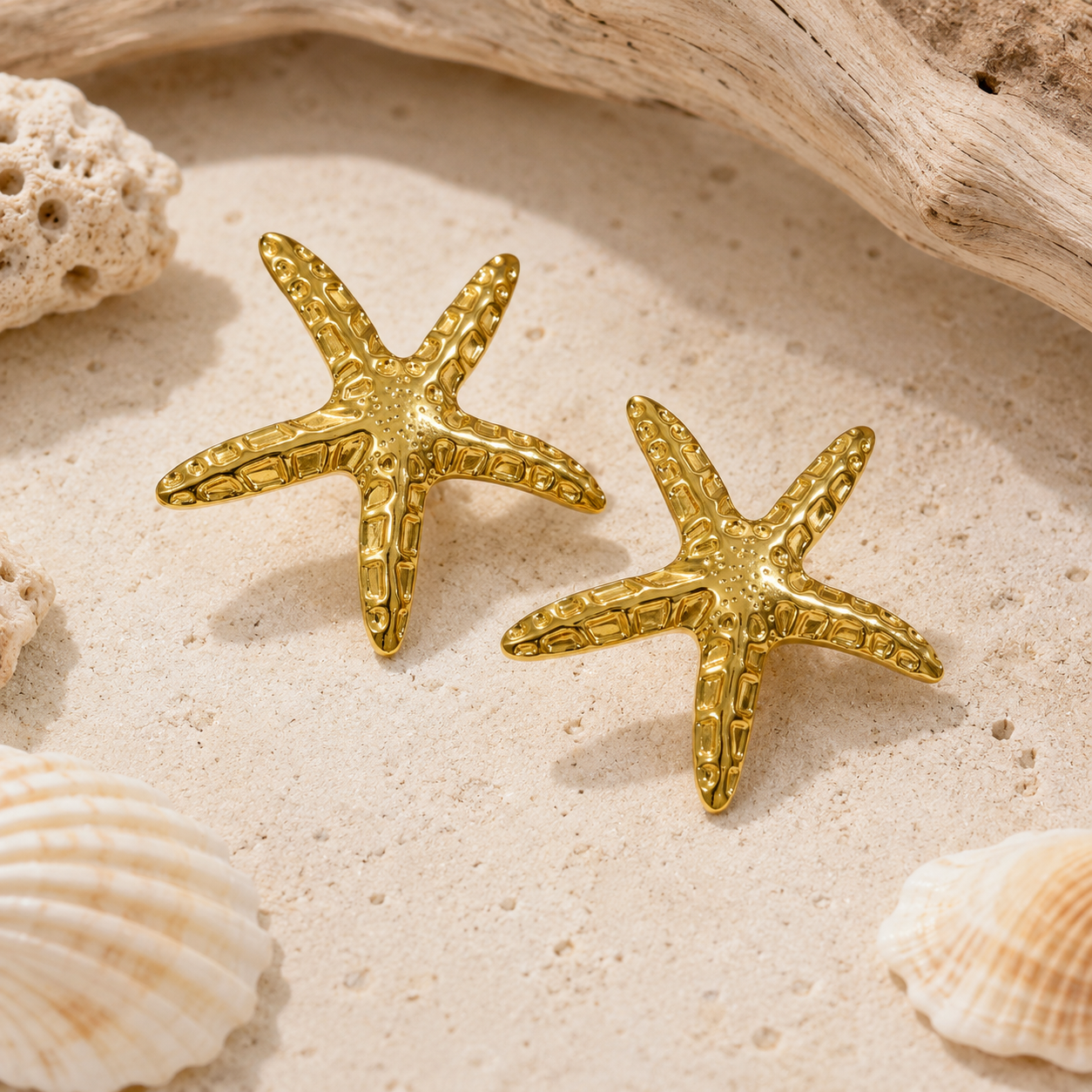 Stainless Steel Starfish Earrings